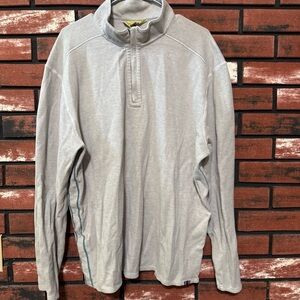 Tommy Bahama Gray Quarter-Zip Pullover